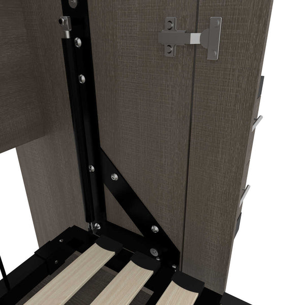 Lit escamotable deux places (double) et solutions de rangement étroites avec tiroirs (99L)