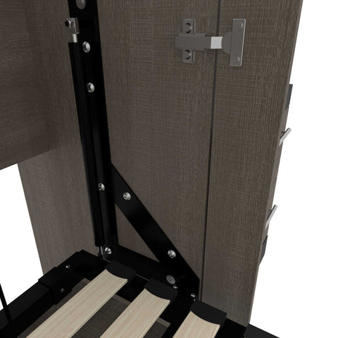 Lit escamotable deux places (double) et solutions de rangement étroites avec tiroirs (99L)