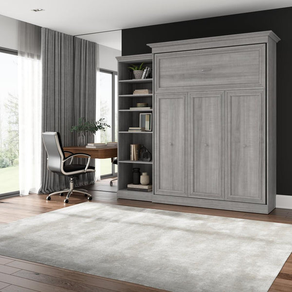 Grand lit escamotable avec organisateur de garde-robe (92L)