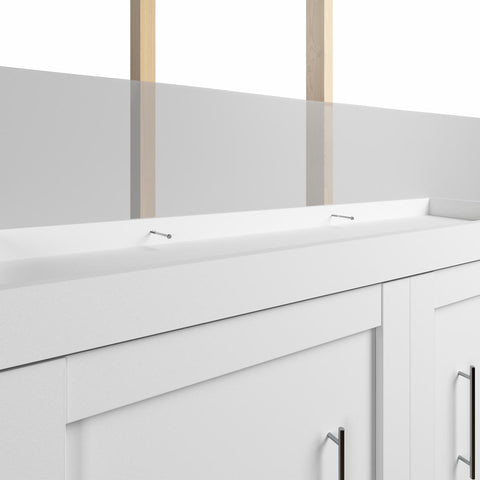 Grand lit escamotable avec armoires (115L)