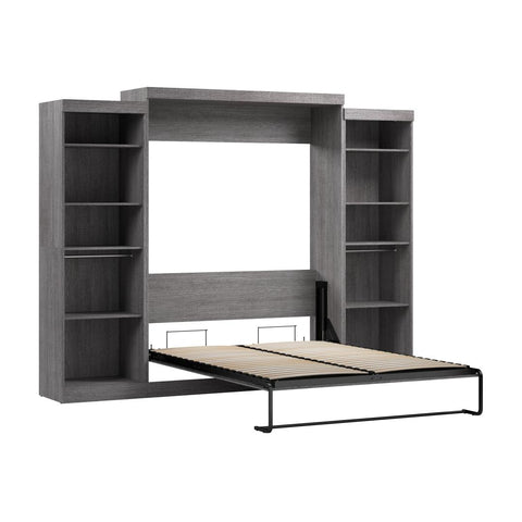 Grand lit escamotable avec 2 organisateurs de garde-robe (115L)