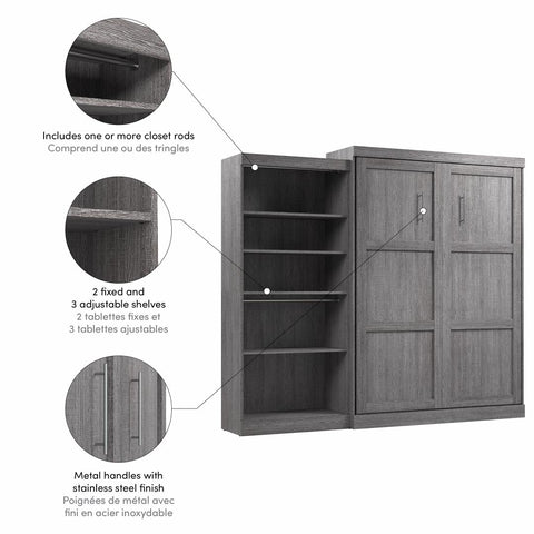 Queen Murphy Bed with Closet Organizer (101W)