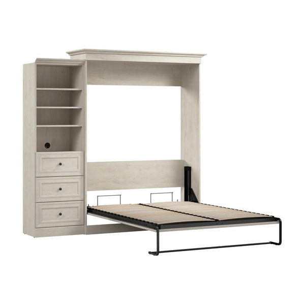 Queen Murphy Bed and Closet Organizer with Drawers (92W)