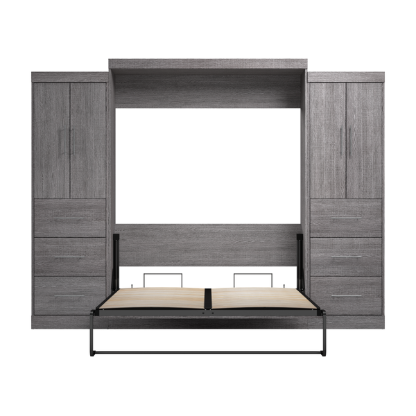 Queen Murphy Bed with 2 Wardrobes (115W)