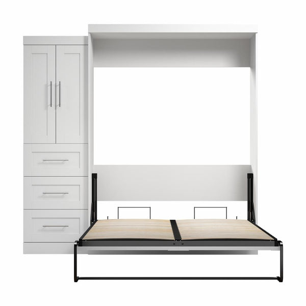 Grand lit escamotable avec armoire-penderie (89L)