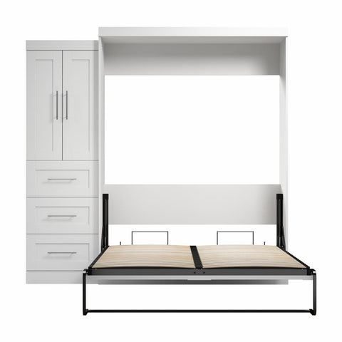 Grand lit escamotable avec armoire-penderie (89L)