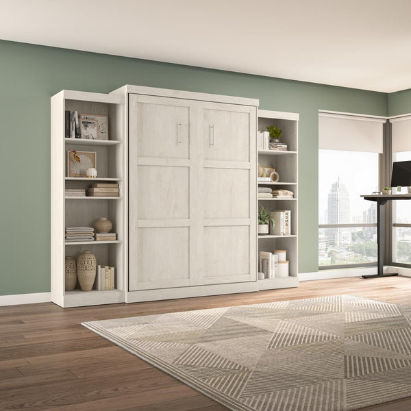 Grand lit escamotable et 2 étagères (115L)