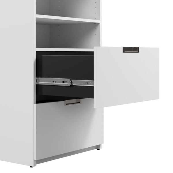 Grand lit escamotable avec 2 armoires (114L)