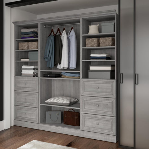 Organisateur de garde-robe avec tiroirs 86L