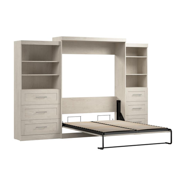 Grand lit escamotable et 2 étagères avec tiroirs (126L)