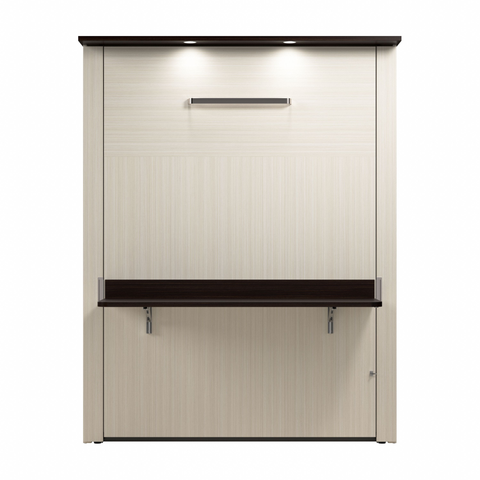 68W Queen Murphy Bed with Desk
