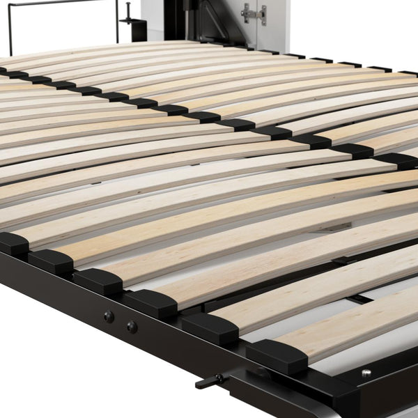 114W Queen Murphy Bed with 2 Storage Cabinets