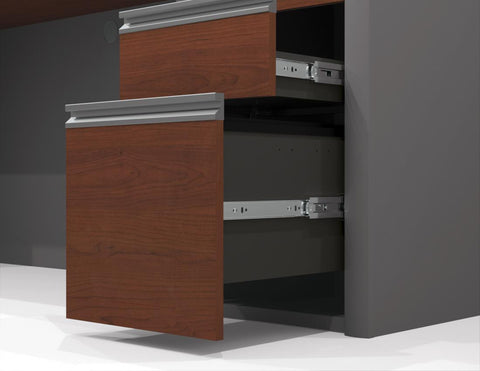 Bureau de direction en U 72L avec caisson et huche
