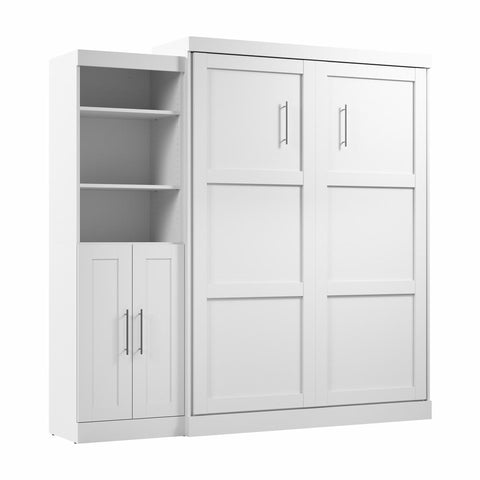 Grand lit escamotable et organisateur de garde-robe avec portes (90L)