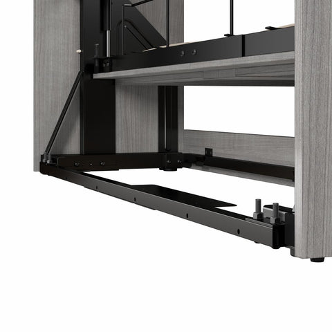 Grand lit escamotable avec armoires (115L)