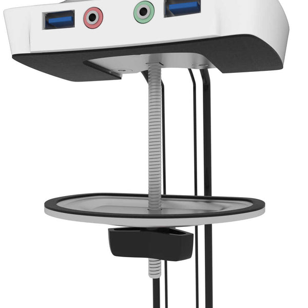 Support double pour moniteurs avec pistons