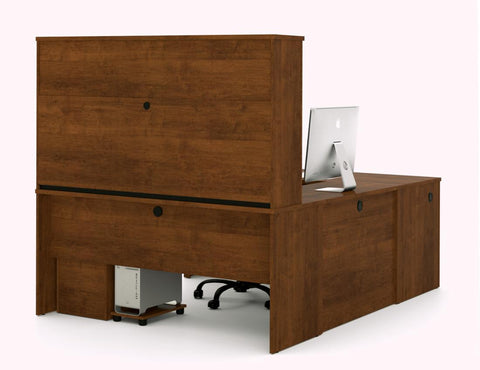 Bureau de direction en U 66L avec caisson et huche