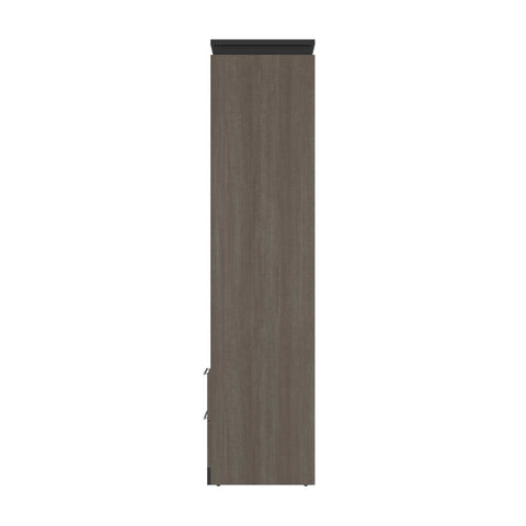 Grand lit escamotable (queen) et 2 étagères avec tiroirs (125L)