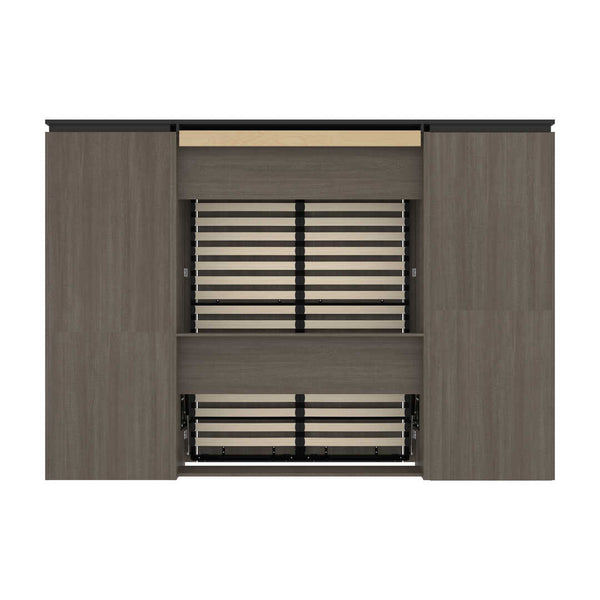 Lit escamotable deux places (double) avec rangement multifonctionnel (119L)