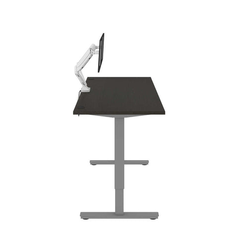 72W x 30D Standing Desk with Dual Monitor Arm