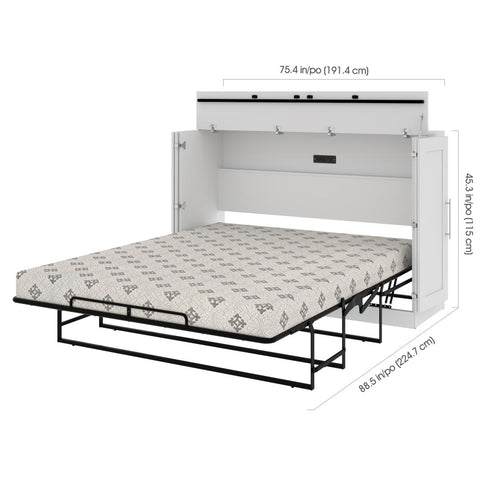Grand lit cabinet (queen) 66L avec matelas