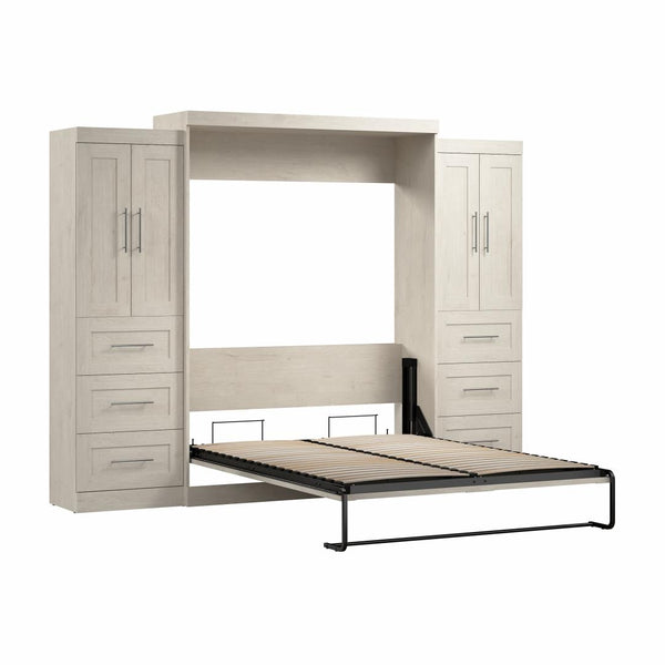 Queen Murphy Bed with Closet Storage Cabinets (115W)