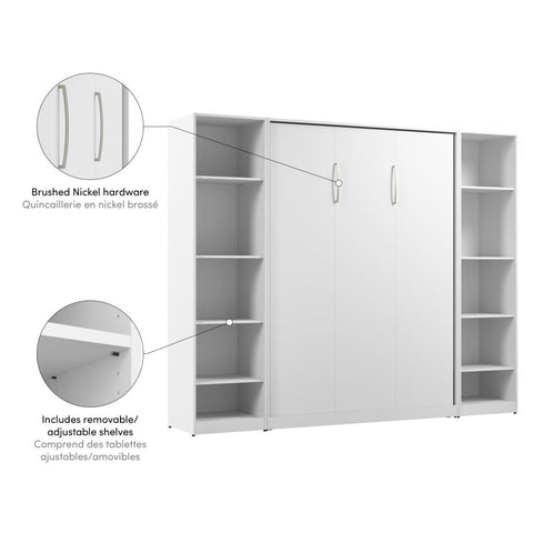 Full Murphy Bed with Closet Organizers (99W)