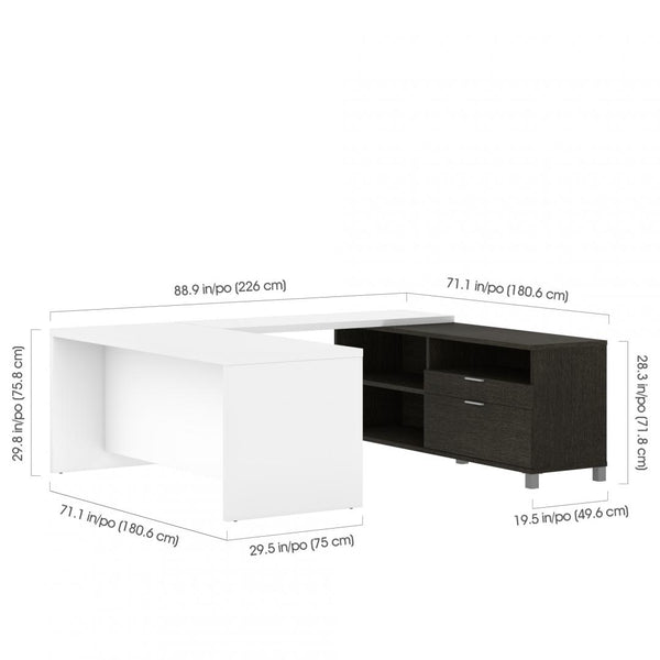 72W U-Shaped Executive Desk