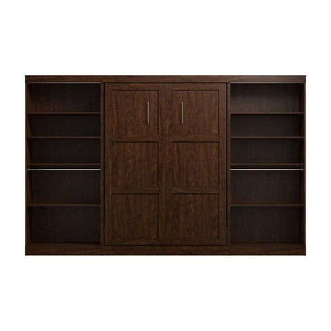 Full Murphy Bed with 2 Shelving Units (131W)