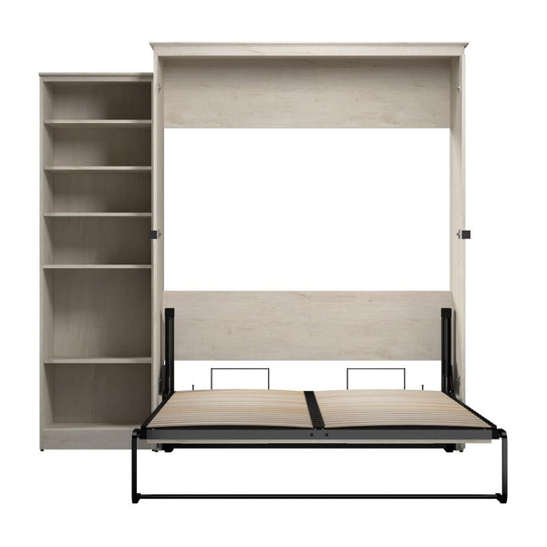 Grand lit escamotable avec organisateur de garde-robe (94L)
