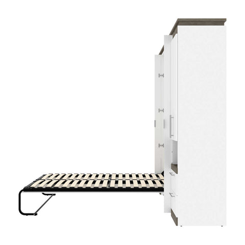 Lit escamotable deux places (double) et solutions de rangement étroites avec tiroirs (99L)