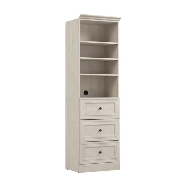Traditional Closet System with Shelves & Drawers, 25W x 20D