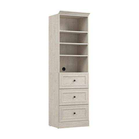 Traditional Closet System with Shelves & Drawers, 25W x 20D