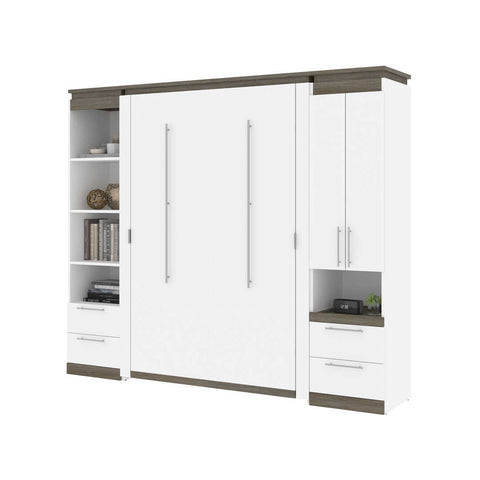 Lit escamotable deux places (double) et solutions de rangement étroites avec tiroirs (99L)