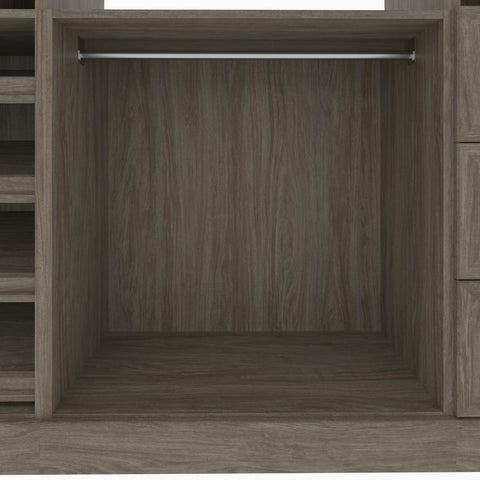 Système de rangement de garde-robe avec tiroirs 86L