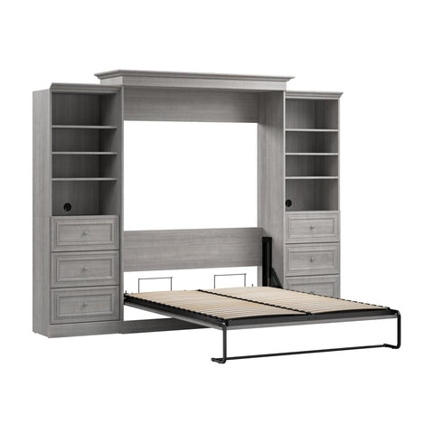 Grand lit escamotable et 2 organisateurs de garde-robe avec tiroirs (115L)