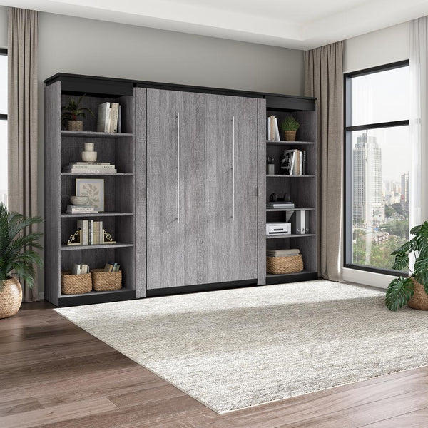 Full Murphy Bed with Shelves (120W)