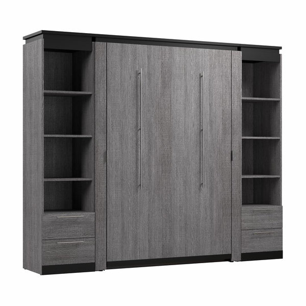 Full Murphy Bed with Shelves and Drawers (100W)