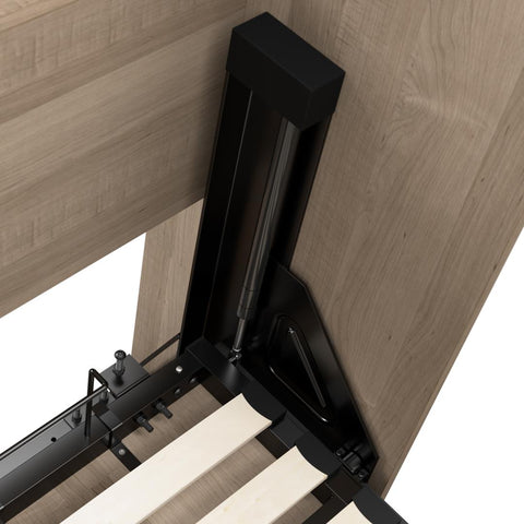 Grand lit escamotable et étagère avec tiroirs (90L)