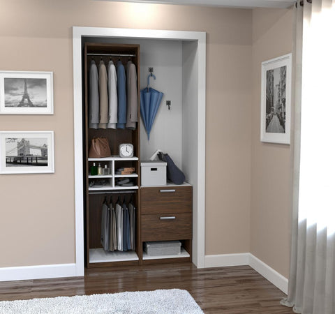 Organisateur de garde-robe avec compartiments 40L