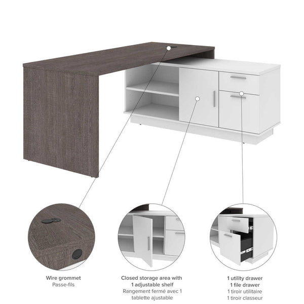 Bureau en L 72L