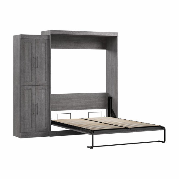 Grand lit escamotable avec organisateur de garde-robe (90L)