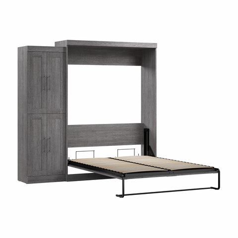 Grand lit escamotable avec organisateur de garde-robe (90L)
