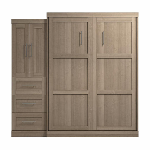 Grand lit escamotable avec armoire-penderie (89L)