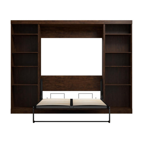 Full Murphy Bed with 2 Shelving Units (109W)