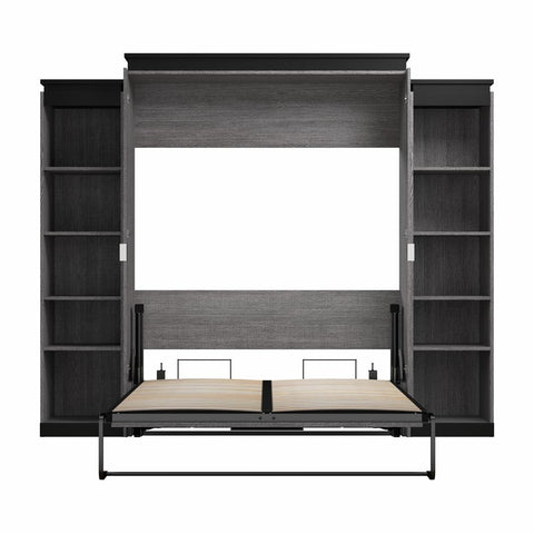 Queen Murphy Bed with Shelves (106W)