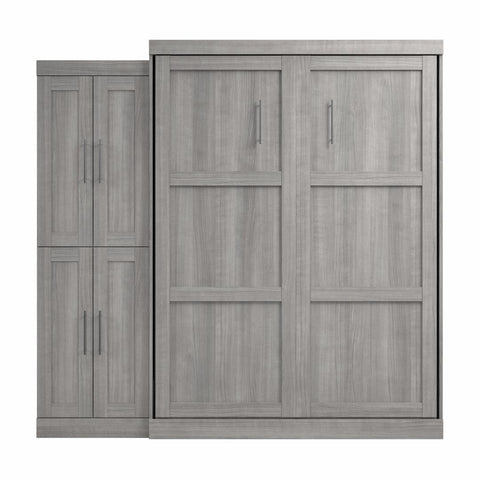 Grand lit escamotable avec organisateur de garde-robe (90L)