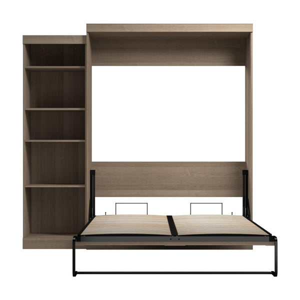 Grand lit escamotable avec étagère (90L)