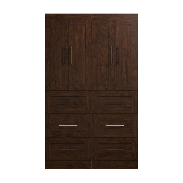 Contemporary Closet System with Doors & Drawers, 50W x 19D