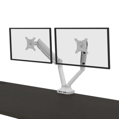 72W x 30D Standing Desk with Dual Monitor Arm